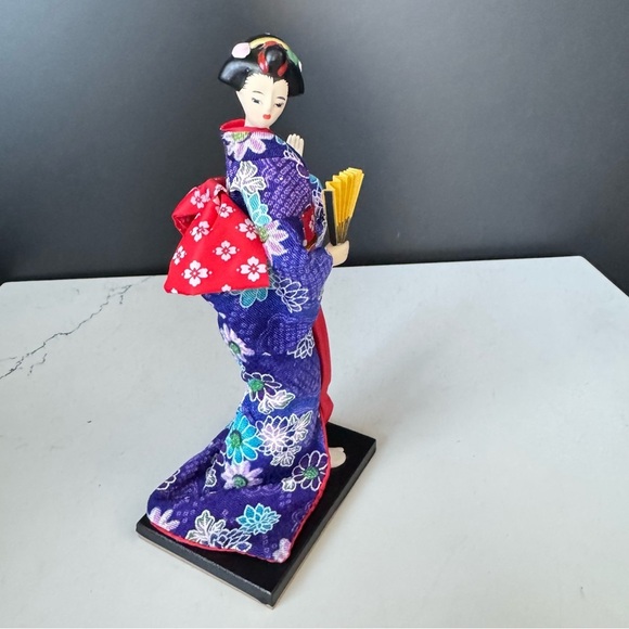 Other - Japanese Geisha Doll Figurine w Fan Ornaments